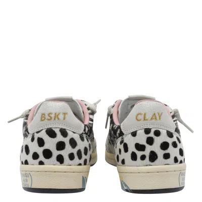 Premiata Dalmatian-print Lace-up Sneakers In Multi