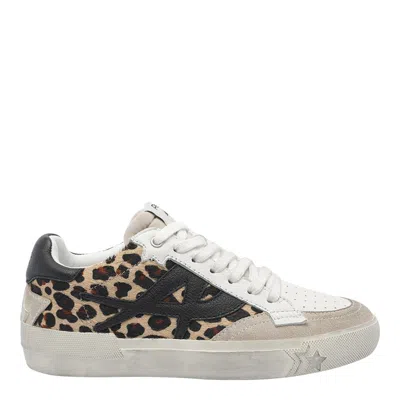 Ash Moonlight Retro Leopard-print Sneakers In Gray