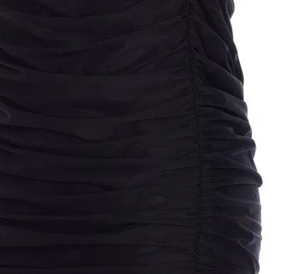 Mar De Margaritas Woman Midi Skirt Black Size Xl Polyamide, Elastane, Polyester In Black