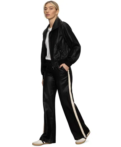 Sanctuary Women's Coated Twill Bomber Jacket In Black