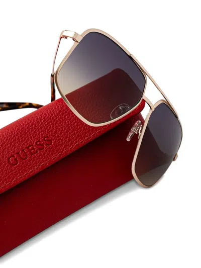 SQUARE-LENSES DOUBLE-BRIDGE SUNGLASSES