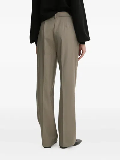 Bruuns Bazaar Pleated-front Trousers In Gray