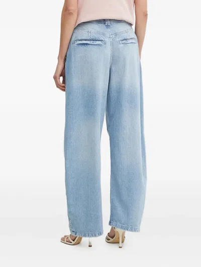 PLEATED DRAWSTRING JEANS