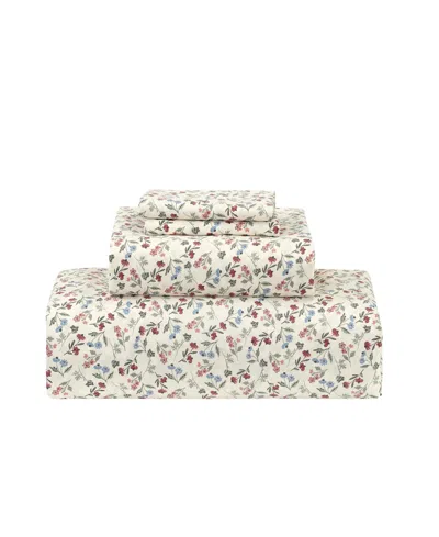 Sunham Microfiber Easy Care Printed 4-pc. Sheet Set, King