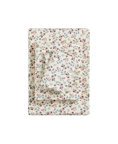 Sunham Microfiber Easy Care Printed 4-pc. Sheet Set, King