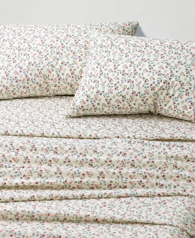 Sunham Microfiber Easy Care Printed 4-pc. Sheet Set, King