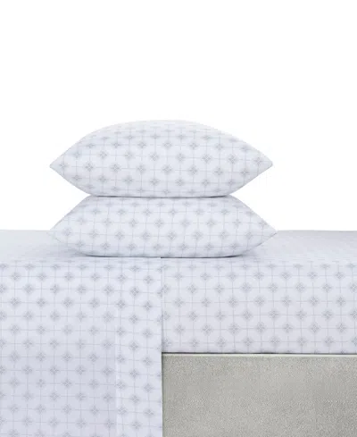 Sunham Microfiber Easy Care Printed 4-pc. Sheet Set, Queen