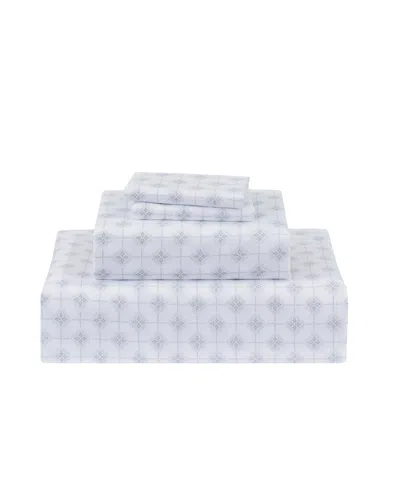 Sunham Microfiber Easy Care Printed 4-pc. Sheet Set, Queen