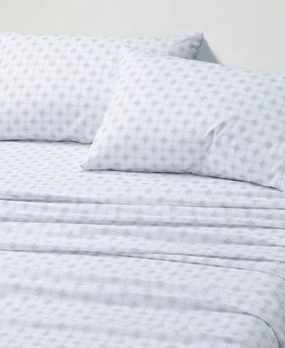Sunham Microfiber Easy Care Printed 4-pc. Sheet Set, Queen