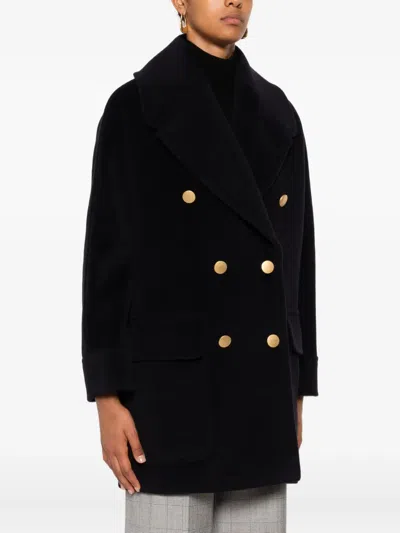 Tagliatore 'blanche' Coat In Blue