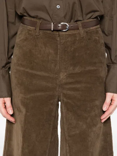 True Avenue Corduroy Trousers In Green