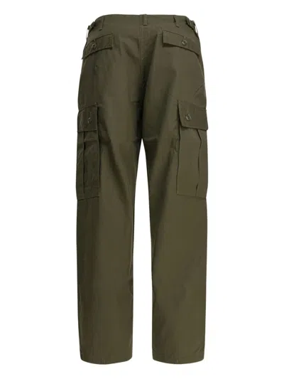 Buzz Rickson's Cotton Poplin Cargo Pants Trousers Green In Green