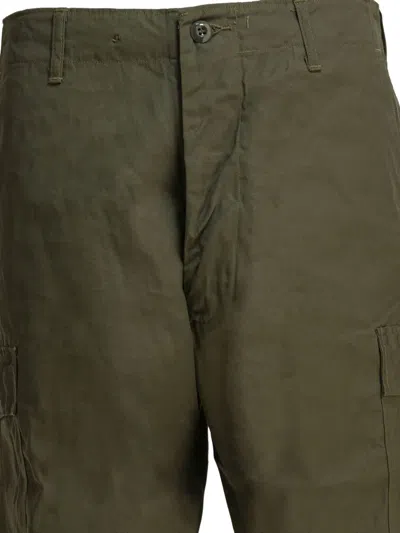 Buzz Rickson's Cotton Poplin Cargo Pants Trousers Green In Green