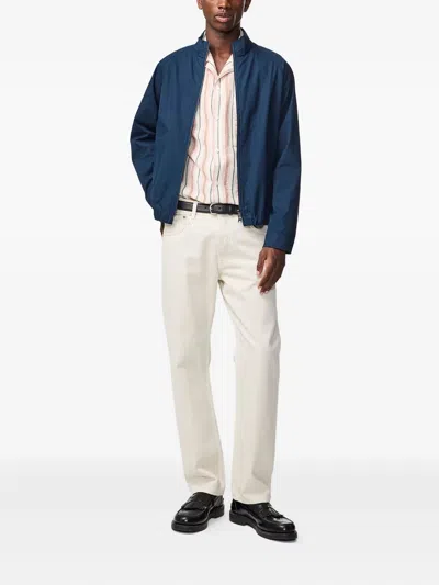 Nn07 Dave Zip-front Jacket In Blue