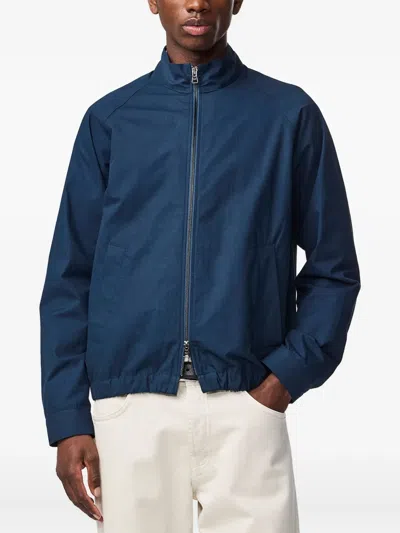 Nn07 Dave Zip-front Jacket In Blue