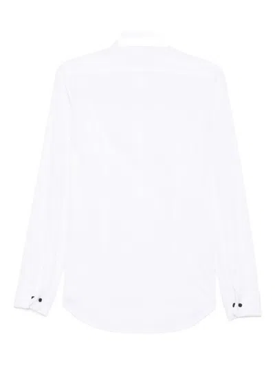 Manuel Ritz Long-sleeve Button-fastening Shirt In White