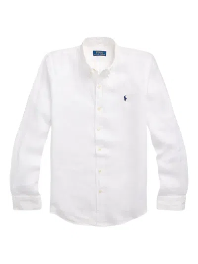 Polo Ralph Lauren Linen Shirt In White