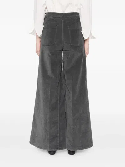 True Avenue Corduroy Trousers In Gray