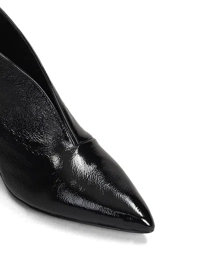 L Arianna 60mm Leather Ankle Boots In Black