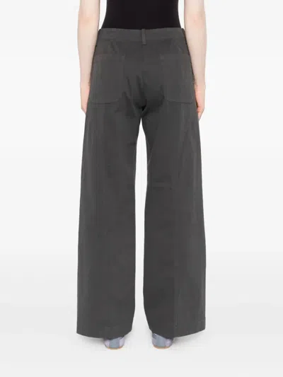 True Avenue Panelled Trousers In Gray