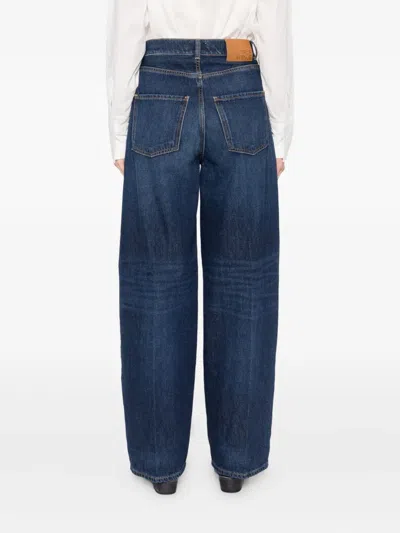 True Avenue Anna Open Jeans In Blue