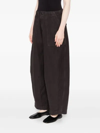 True Avenue Pleated Pocket Trousers In Brown
