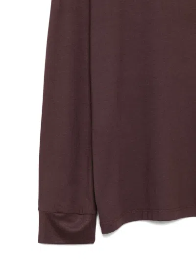 Dsquared2 Intimo Bordeaux Long-sleeve Top In Brown