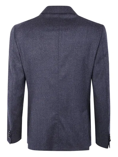 Zegna Wool Suit With Two Button Closure In Gray