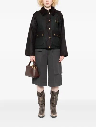 True Avenue Double-pocket Bermuda Shorts In Gray