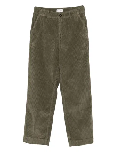 True Avenue Corduroy Trousers In Green