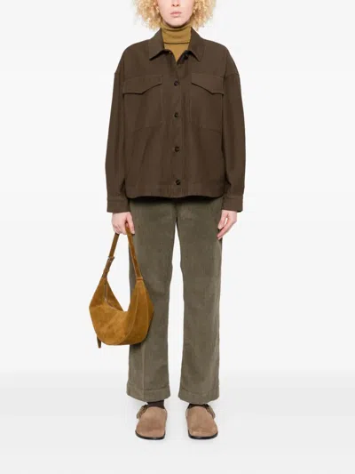 True Avenue Corduroy Trousers In Green