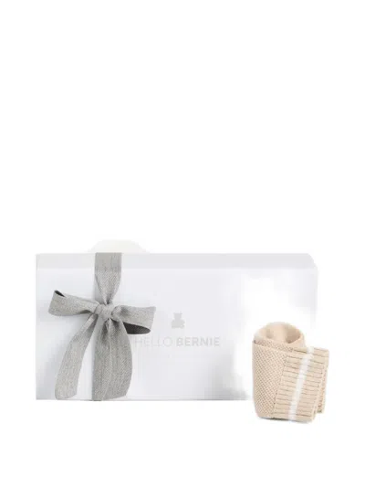 Brunello Cucinelli Bernie Baby Waffle Stitch Socks In Pink