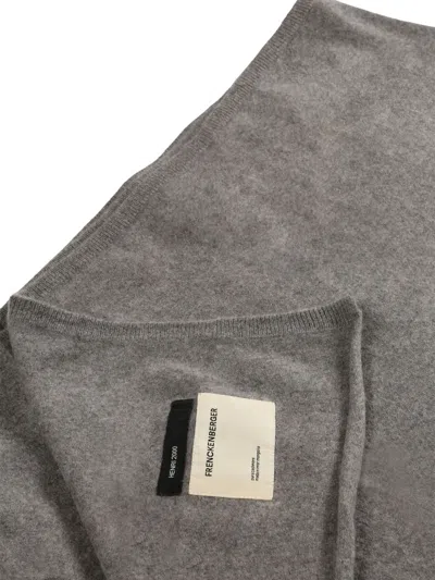 Frenckenberger Fold-up Cashmere Blanket In Gray