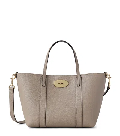Mulberry Mini Bayswater Tote Small Classic Grain In Neutral