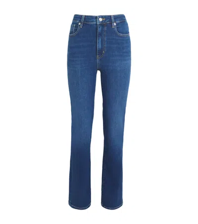 Frame Mid-rise Flared Jeans Icon In Blue