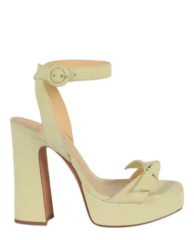 Alexandre Birman Clarita Curve 120 High Heel Sandals In Yellow