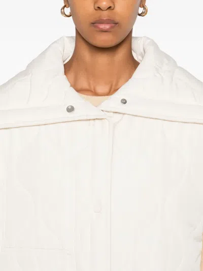 Marc O'polo Quilted-pattern Coat In Neutral