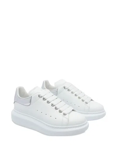 Alexander Mcqueen 'oversized Sneaker' With Croc-embossed Tab In White