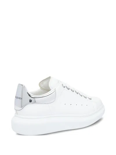 Alexander Mcqueen 'oversized Sneaker' With Croc-embossed Tab In White