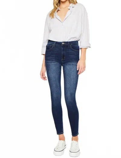 Kancan Julija Essentials High Rise Super Skinny Jeans In Blue