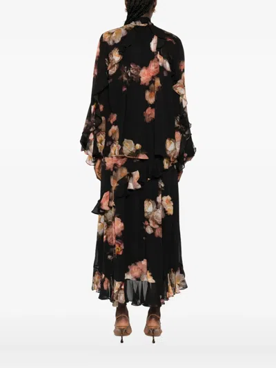 Zimmermann Hypnotic Ruffled Blouse In Multi