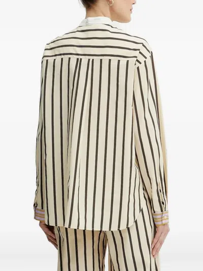 Forte Forte Stripe-pattern Shirt In Neutral