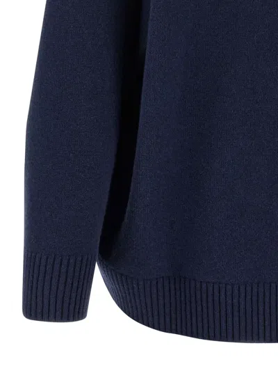 Alberta Ferretti Oversized Embellished Cardigan In Blue