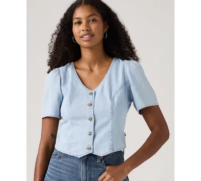 Levi's Moxie Blouse (plus Size) In Blue