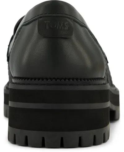 Toms Women's Cara Lug Sole Loafers In Black