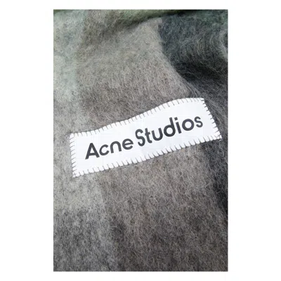 Acne Studios Multicolor Mohair Checked Scarf In Multi