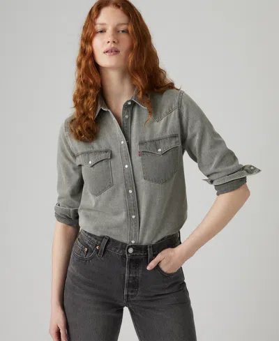 Levi's The Ultimate Western Snap-up Shirt In Gray