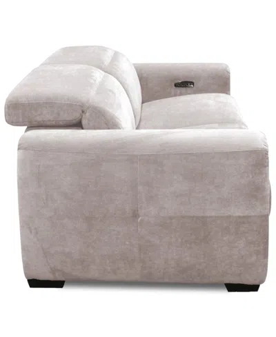 Macy's Brownell 2-pc.sofa Sectional With 2 Power Motion Chairs, Exclusively At  In Gray