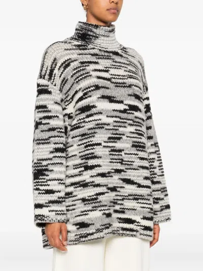 Marc O'polo Stripe-pattern Sweater In Gray