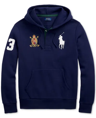 Polo Ralph Lauren Men's Big Pony 20th Anniversary Crest Hoodie In Blue